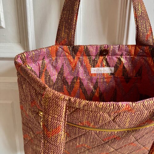 Alternativ visning af Quiltet stoftaske Maisie